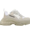 BALENCIAGA TRIPLE S CLEAR SOLE SNEAKER WHITE REPLICA