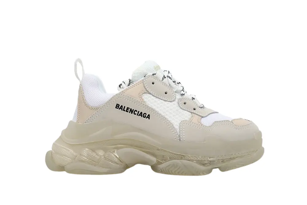 BALENCIAGA TRIPLE S CLEAR SOLE SNEAKER WHITE REPLICA - Image 2