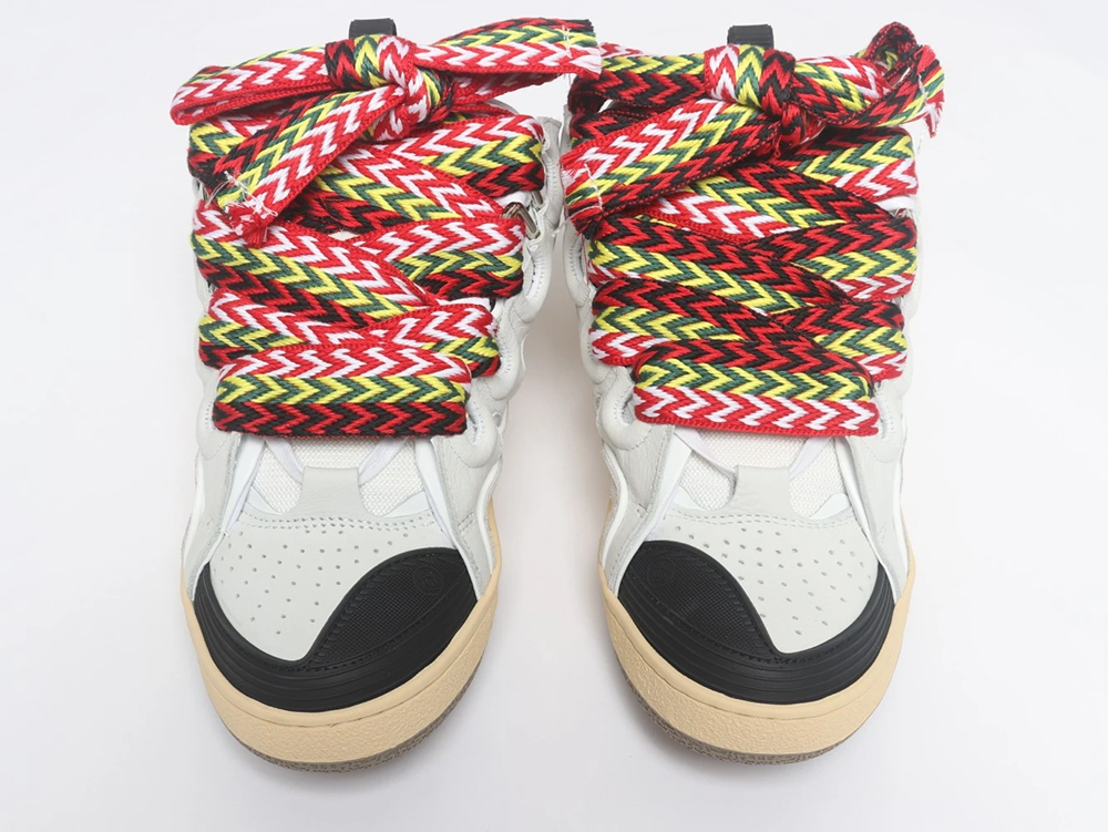 Lanvin Curb Leather and Glitter Sneakers ‘White’ REPS - Image 5