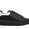 ALEXANDER MCQUEEN SHOW LEATHER PLATFORM TRAINERS – BLACK REPLICA