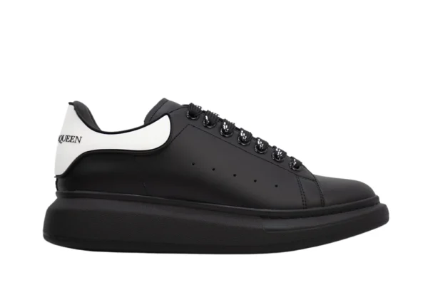 ALEXANDER MCQUEEN SHOW LEATHER PLATFORM TRAINERS – BLACK REPLICA