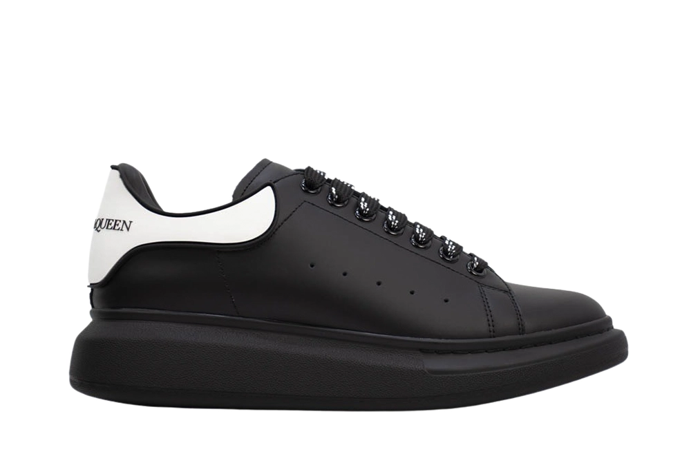 ALEXANDER MCQUEEN SHOW LEATHER PLATFORM TRAINERS – BLACK REPLICA
