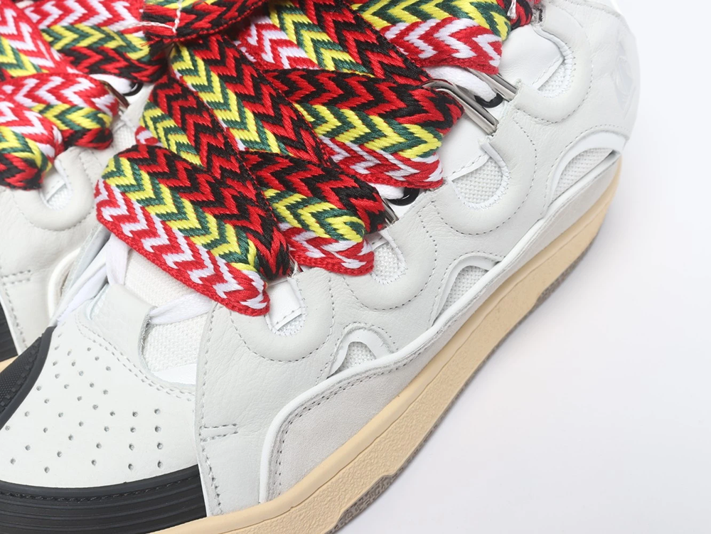 Lanvin Curb Leather and Glitter Sneakers ‘White’ REPS - Image 7