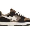 A Bathing Ape Bape SK8 Sta Brown Ivory