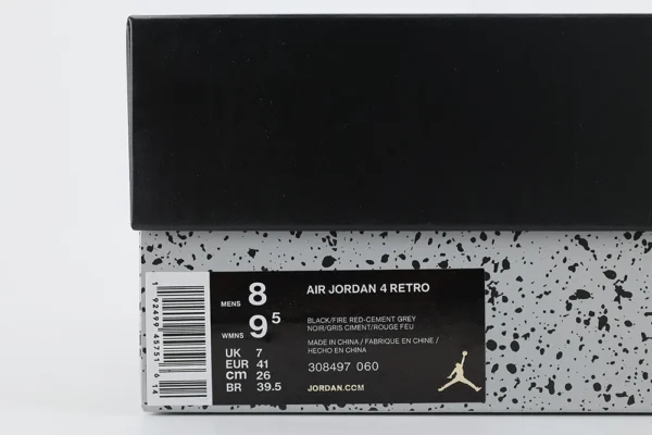 Jordan 4 Retro Bred (2019) Reps - Image 11
