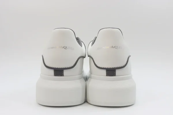 ALEXANDER MCQUEEN  LEATHER PLATFORM TRAINERS SNEAKERS GRAY-WHITE REPLICA - Image 6