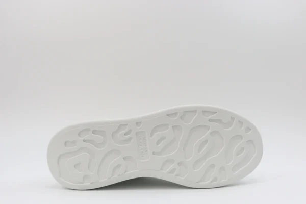 ALEXANDER MCQUEEN  LEATHER PLATFORM TRAINERS SNEAKERS GRAY-WHITE REPLICA - Image 12