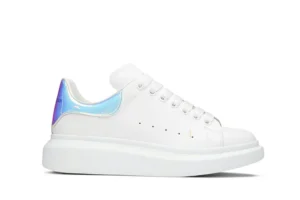 ALEXANDER MCQUEEN  LEATHER PLATFORM TRAINERS SNEAKERS-LASER REPLICA