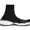 BALENCIAGA MEN’S 3XL SOCK RECYCLED KNIT SNEAKER IN BLACK