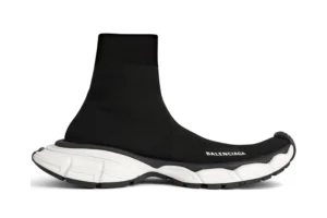 BALENCIAGA MEN’S 3XL SOCK RECYCLED KNIT SNEAKER IN BLACK