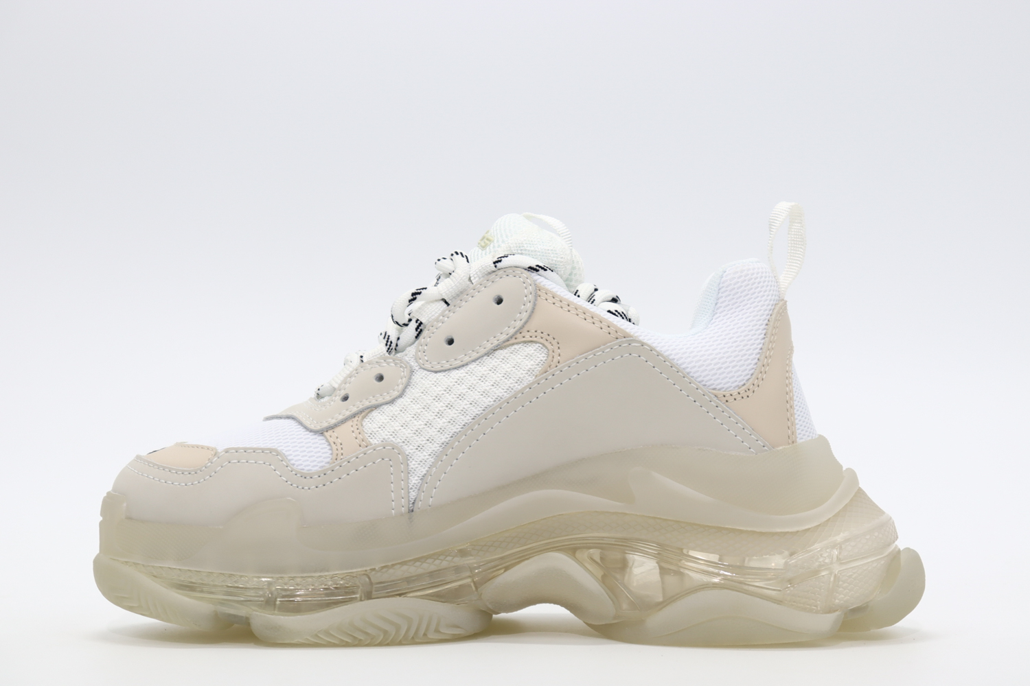 BALENCIAGA TRIPLE S CLEAR SOLE SNEAKER WHITE REPLICA - Image 3