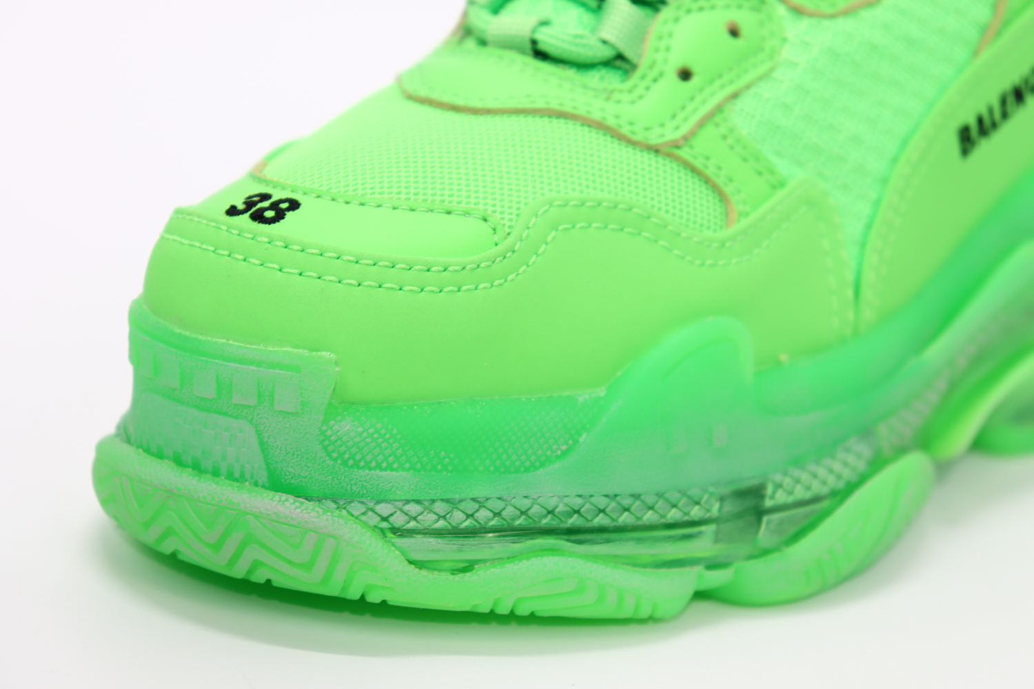 BALENCIAGA TRIPLE S GREEN REPLICA - Image 4