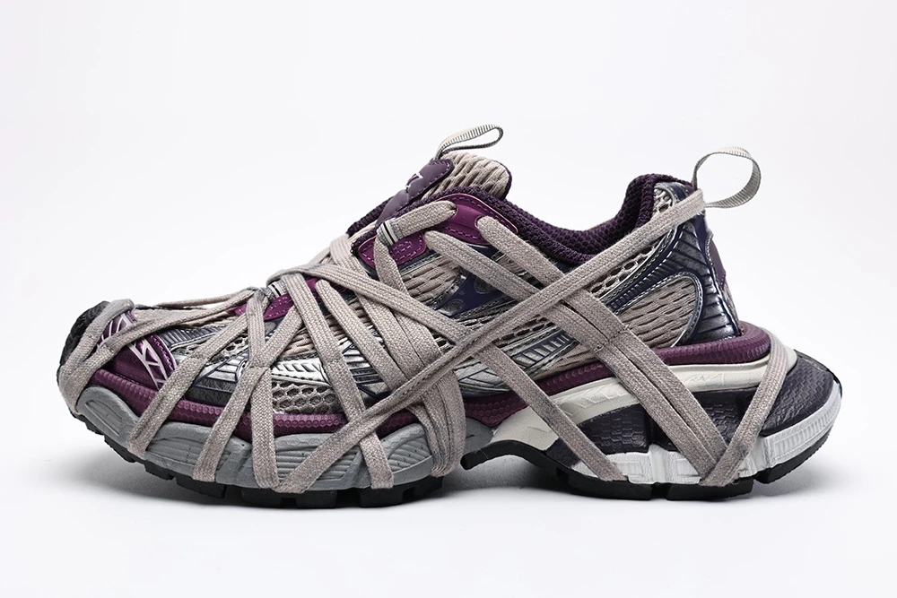 Balenciaga 3XL lace-up Sneakers Purple - Image 3