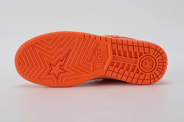 A Bathing Ape Bape SK8 Sta Orange Reps - Image 5