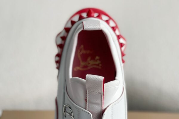 Christian Loubouti Sharkyloub SP Spikes White - Image 8