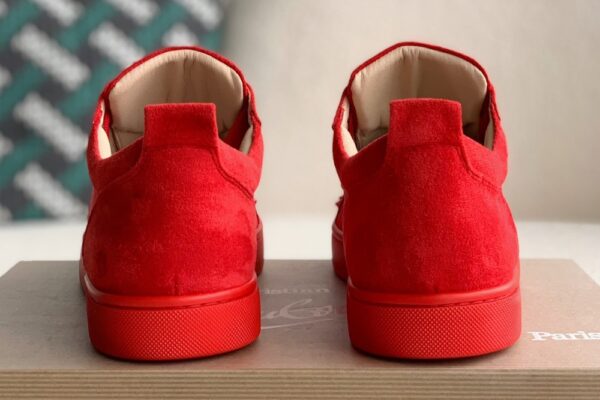 Christian Louboutin Louis Junior Spikes Flat Rougissime - Image 3