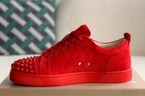 Christian Louboutin Louis Junior Spikes Flat Rougissime - Image 2