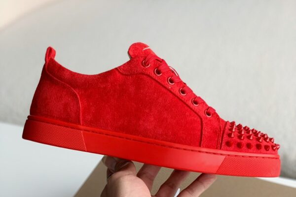 Christian Louboutin Louis Junior Spikes Flat Rougissime - Image 8