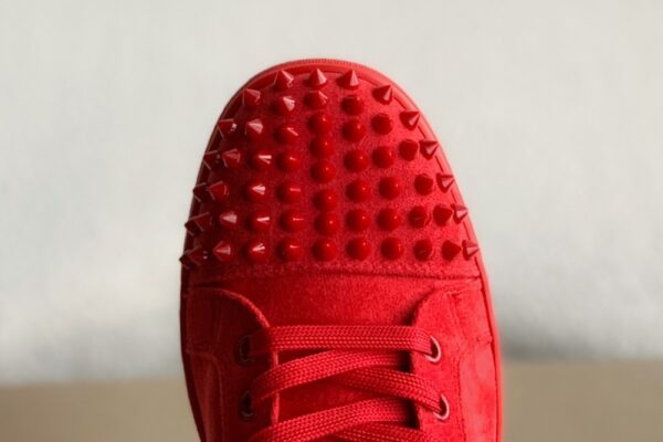 Christian Louboutin Louis Junior Spikes Flat Rougissime - Image 5