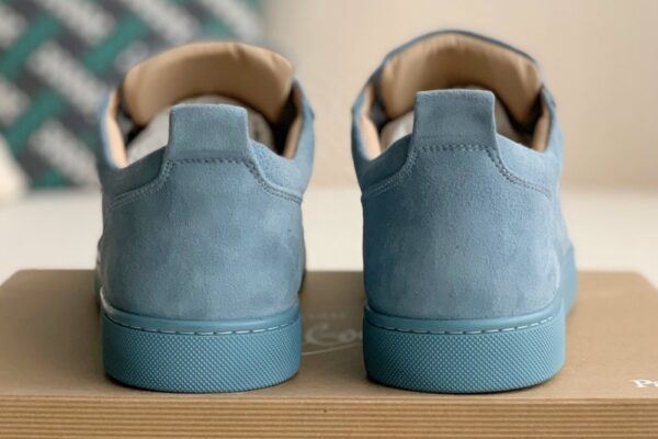 Christian Louboutin Louis Junior Spikes Orlato Flat Panorama Blue - Image 5