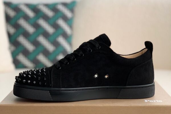 Christian Louboutin Vieira Spikes Black Suede - Image 3