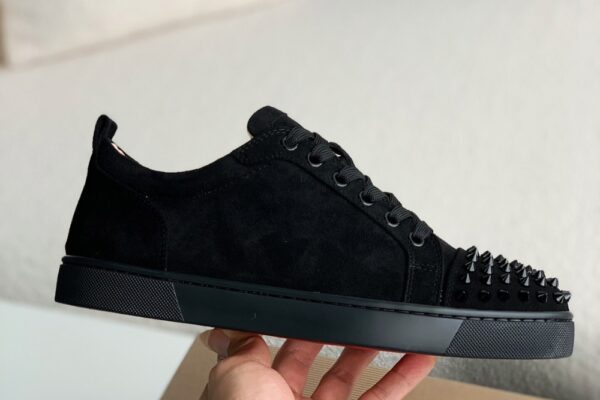 Christian Louboutin Vieira Spikes Black Suede - Image 4