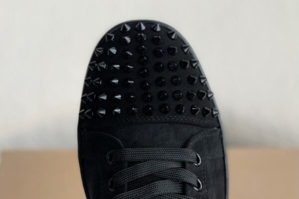 Christian Louboutin Vieira Spikes Black Suede - Image 6