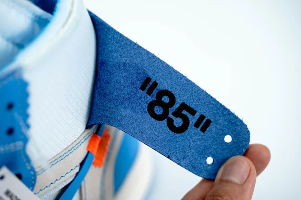 AIR JORDAN 1 OFF-WHITE BLUE “UNC” UNIVERSITY BLUE REPLICA - Image 5