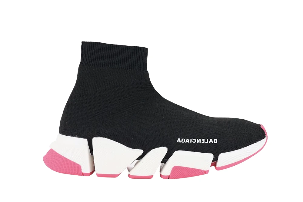 Balenciaga Speed 2LT BLACK/WHITE/PINK - Image 2