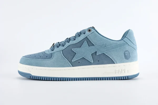 A Bathing Ape Bape Sta Blue Suede Reps - Image 3