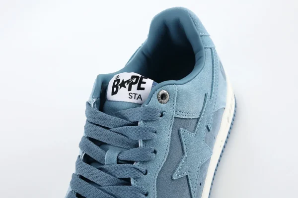 A Bathing Ape Bape Sta Blue Suede Reps - Image 4