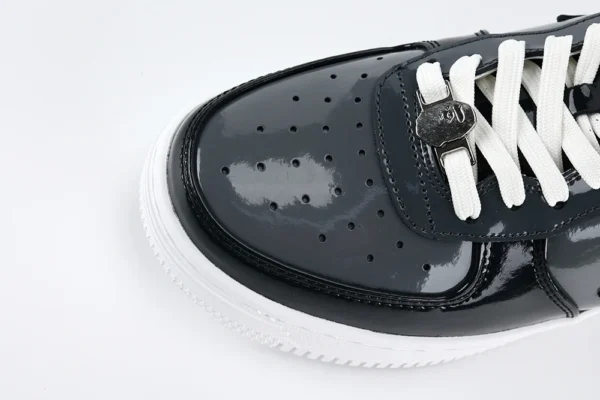 A Bathing Ape Bape Sta Black Leather Shoes - Image 5