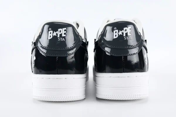 A Bathing Ape Bape Sta Black Leather Shoes - Image 3