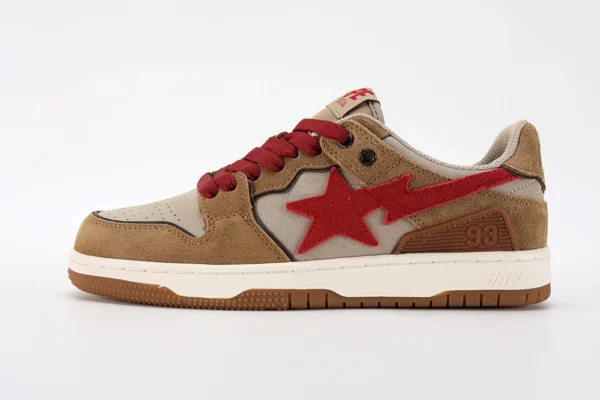 A Bathing Ape Sk8 Sta Wheat Red - Image 3