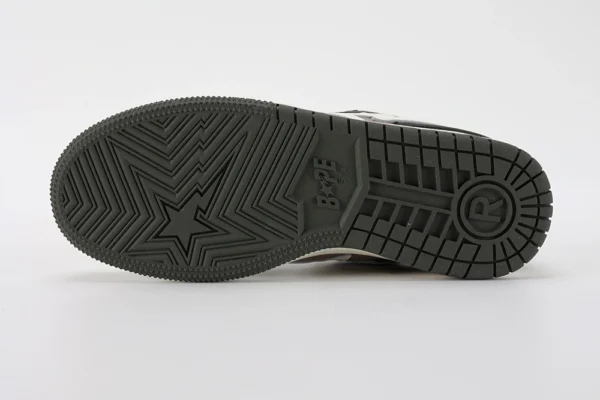 A Bathing Ape Bape SK8 Sta Brown Ivory - Image 5