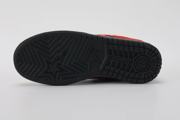 A Bathing Ape Bape SK8 Sta Brown Orange - Image 6