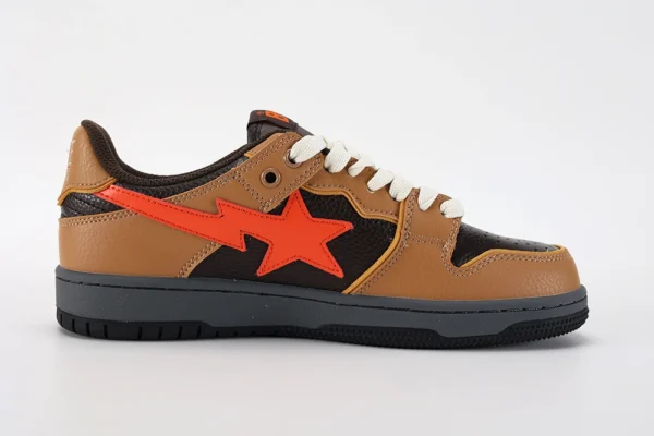 A Bathing Ape Bape SK8 Sta Brown Orange - Image 5