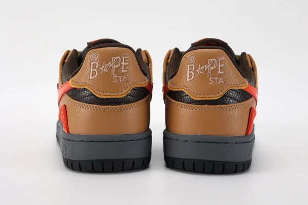 A Bathing Ape Bape SK8 Sta Brown Orange - Image 7
