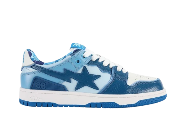 A Bathing Ape Bape SK8 Sta ABC Camo Blue (2022) - Image 2