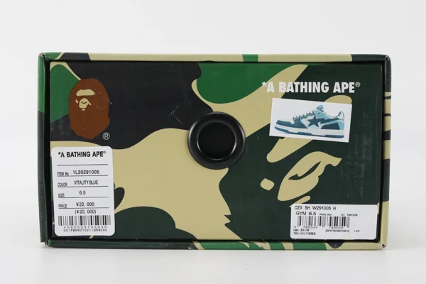 A Bathing Ape Bape SK8 Sta ABC Camo Blue (2022) - Image 7