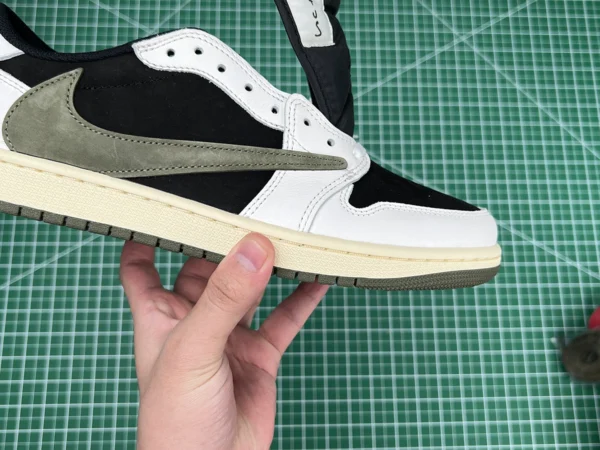 Travis Scott Air Jordan 1 Low OG “Olive” Quality Reps - Image 3