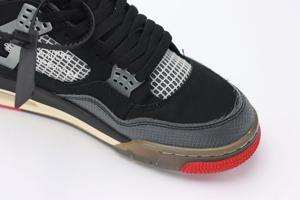 Air Jordan 4 Retro Bred with Mesh Toebox - Image 4