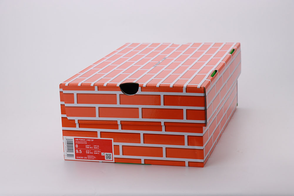 OFF WHITE FORCE 1 MID BLACK RED Quality Replica - Image 3