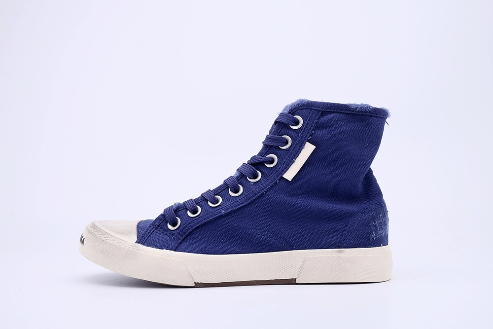 BEST QUALITY REPLICA BALENCIAGA PARIS LOW SNEAKER IN BLUE HIGH - Image 10