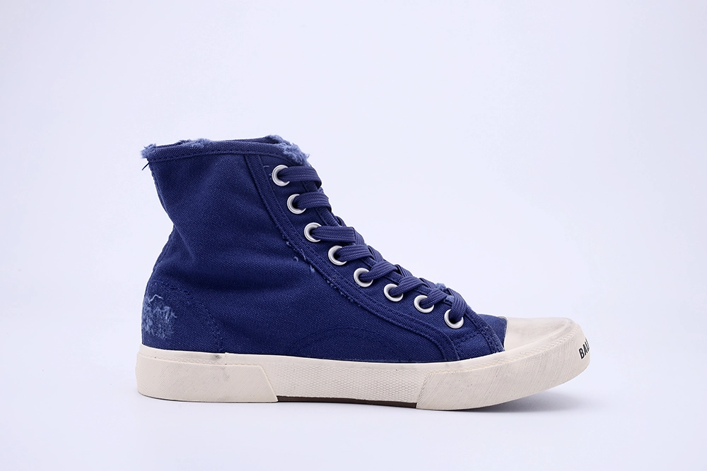BEST QUALITY REPLICA BALENCIAGA PARIS LOW SNEAKER IN BLUE HIGH - Image 8