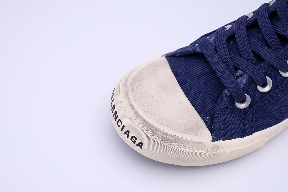 BEST QUALITY REPLICA BALENCIAGA PARIS LOW SNEAKER IN BLUE HIGH - Image 7