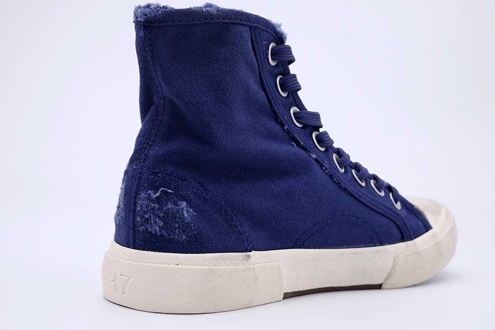 BEST QUALITY REPLICA BALENCIAGA PARIS LOW SNEAKER IN BLUE HIGH - Image 4