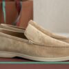 Loro Piana Summer Walk Loafers Suede - Beige