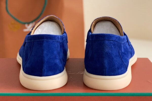 Loro Piana Summer Walk Loafers Suede - Blue - Image 5