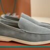 Loro Piana Summer Walk Loafers Suede - Gray
